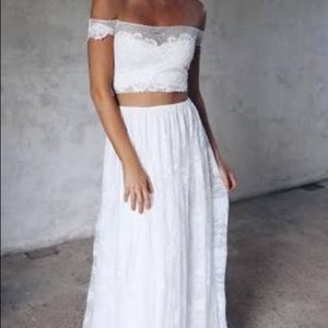 Grace Loves Lace Perla Saffi bridal crop top
